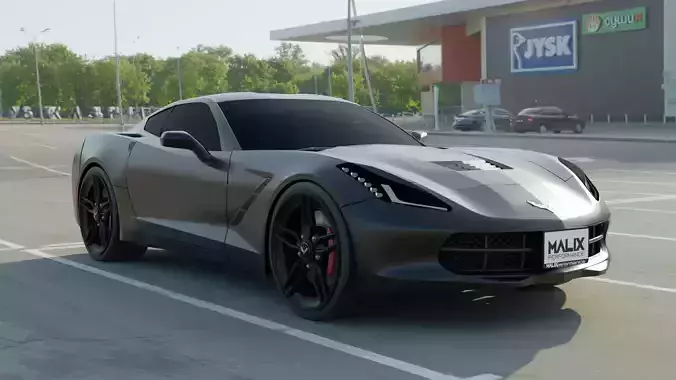 Chevrolet Corvette C7 Rigged