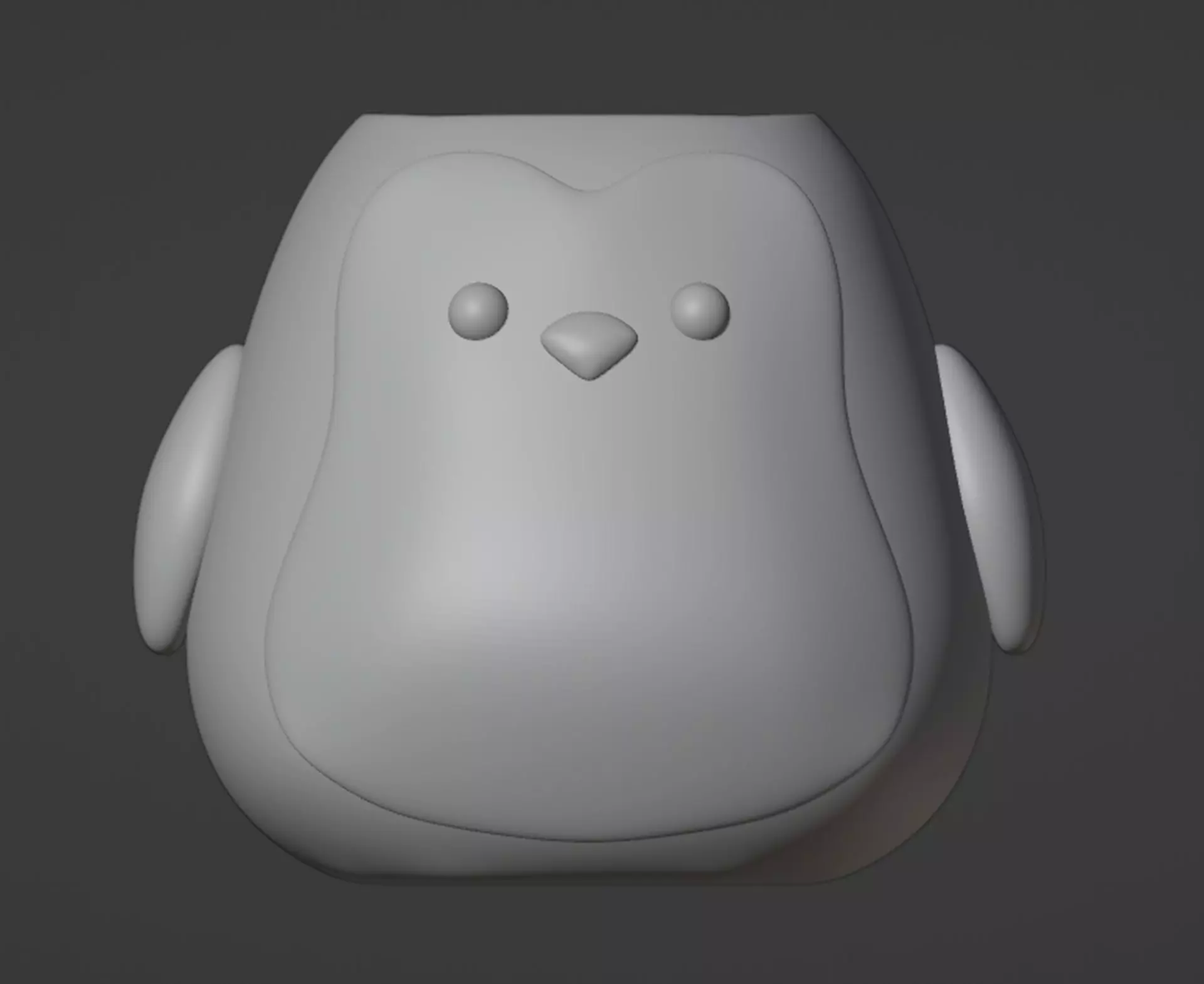 Penguin Vase Pen holder 3D print model_0