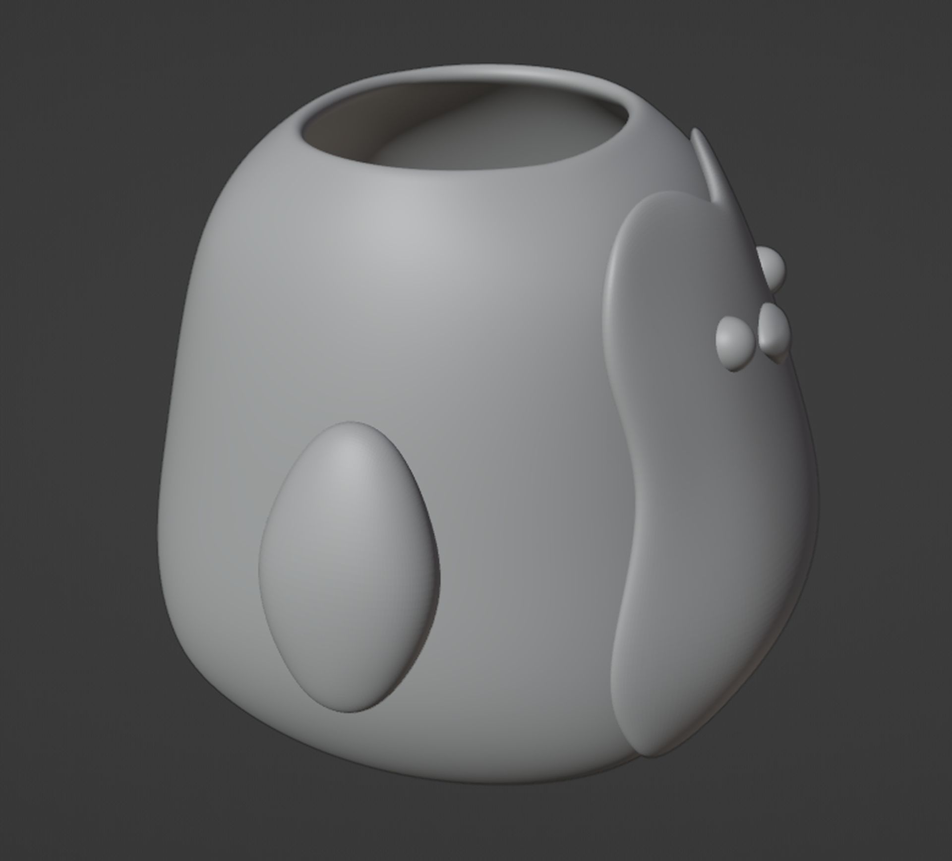 Penguin Vase Pen holder 3D print model_6