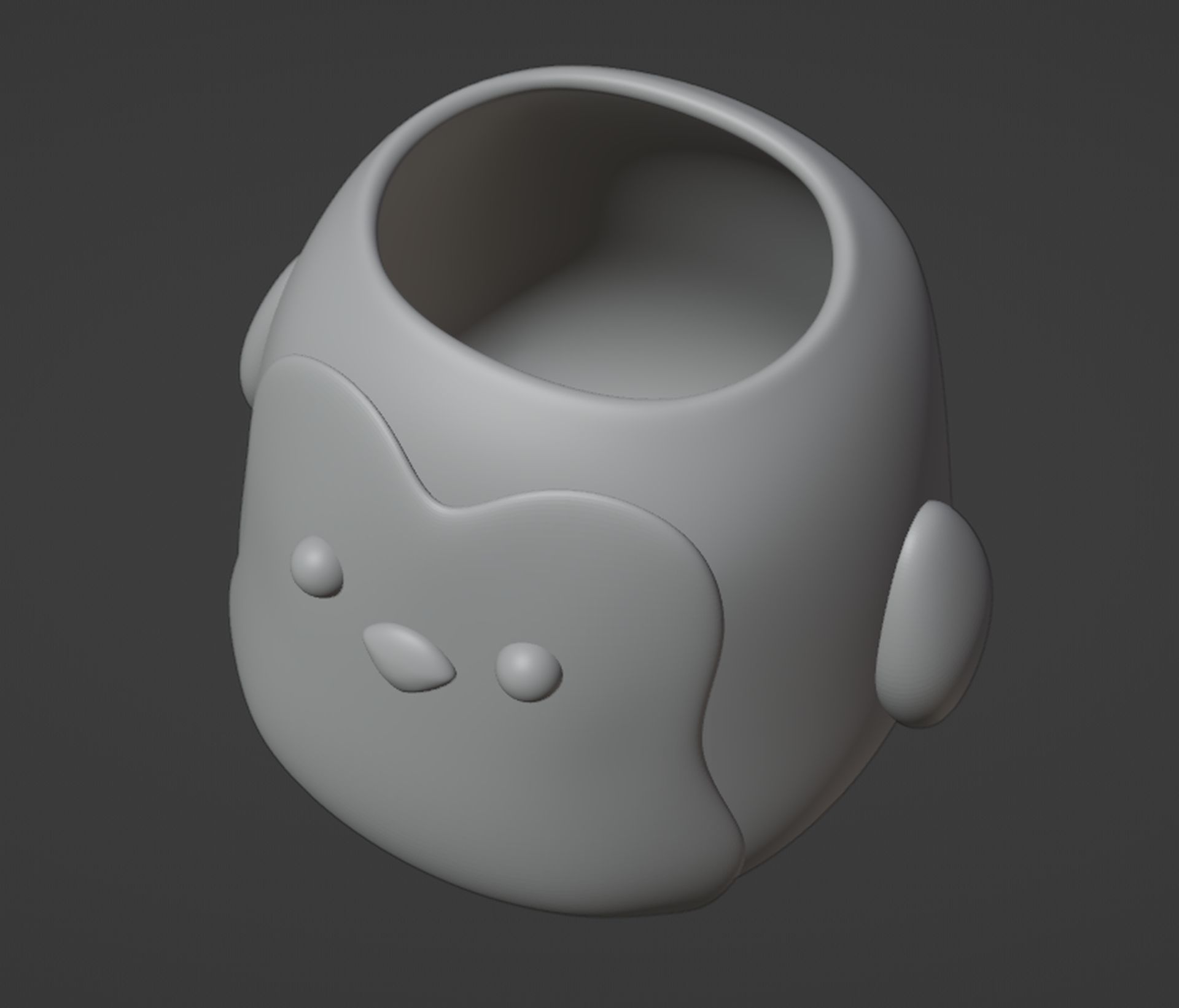 Penguin Vase Pen holder 3D print model_4