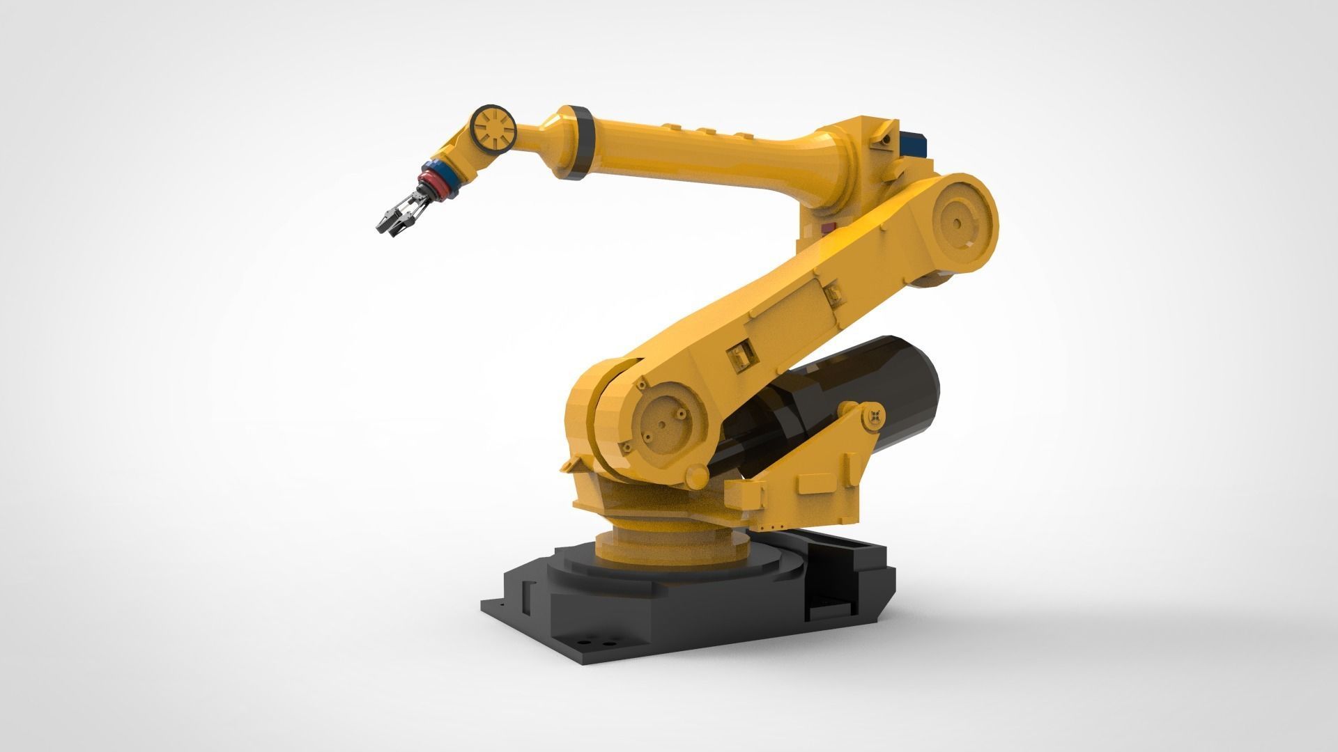 Industrial robot arm 1 3D model_2