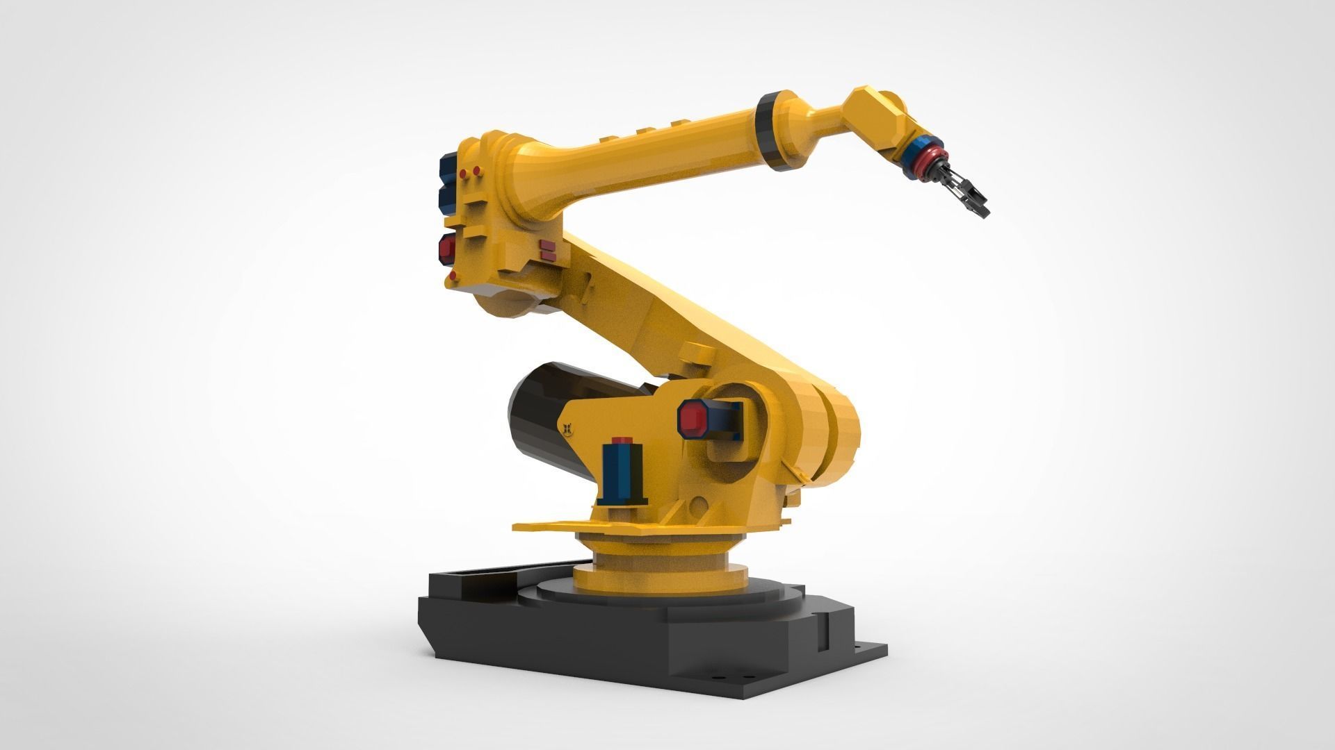 Industrial robot arm 1 3D model_4
