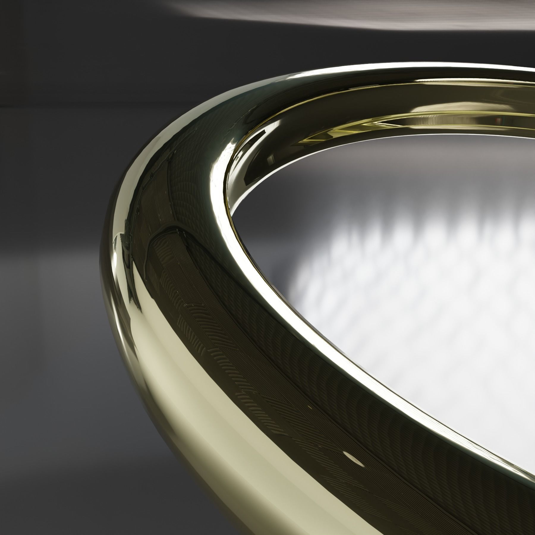 Simple Metalic ring ready for 3D printing Free 3D print model_1