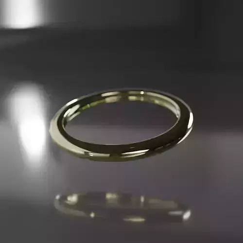 Simple Metalic ring ready for 3D printing Free 3D print model