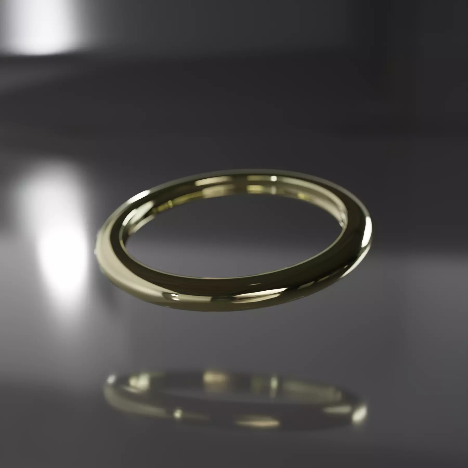 Simple Metalic ring ready for 3D printing Free 3D print model_0