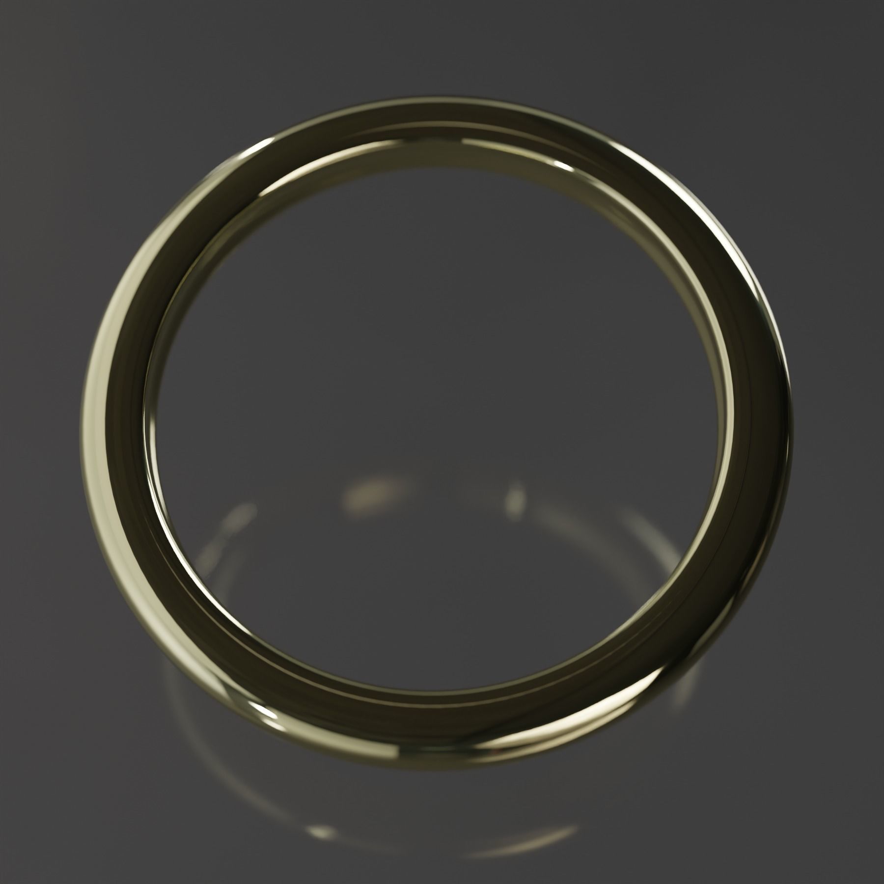 Simple Metalic ring ready for 3D printing Free 3D print model_2