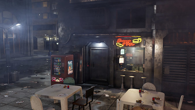 ULTRA Detailled Sci-Fi Cyberpunk City - Blender FULL VERSION 3D model 5