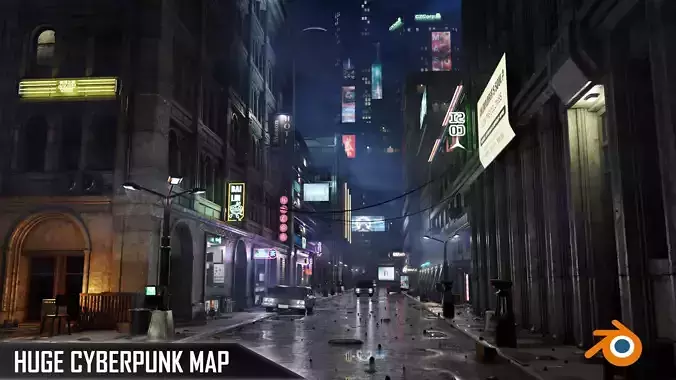 ULTRA Detailled Sci-Fi Cyberpunk City - Blender FULL VERSION 3D model