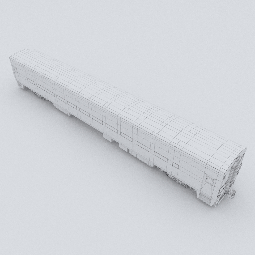 Metro-North Wagon 3 3D model_7