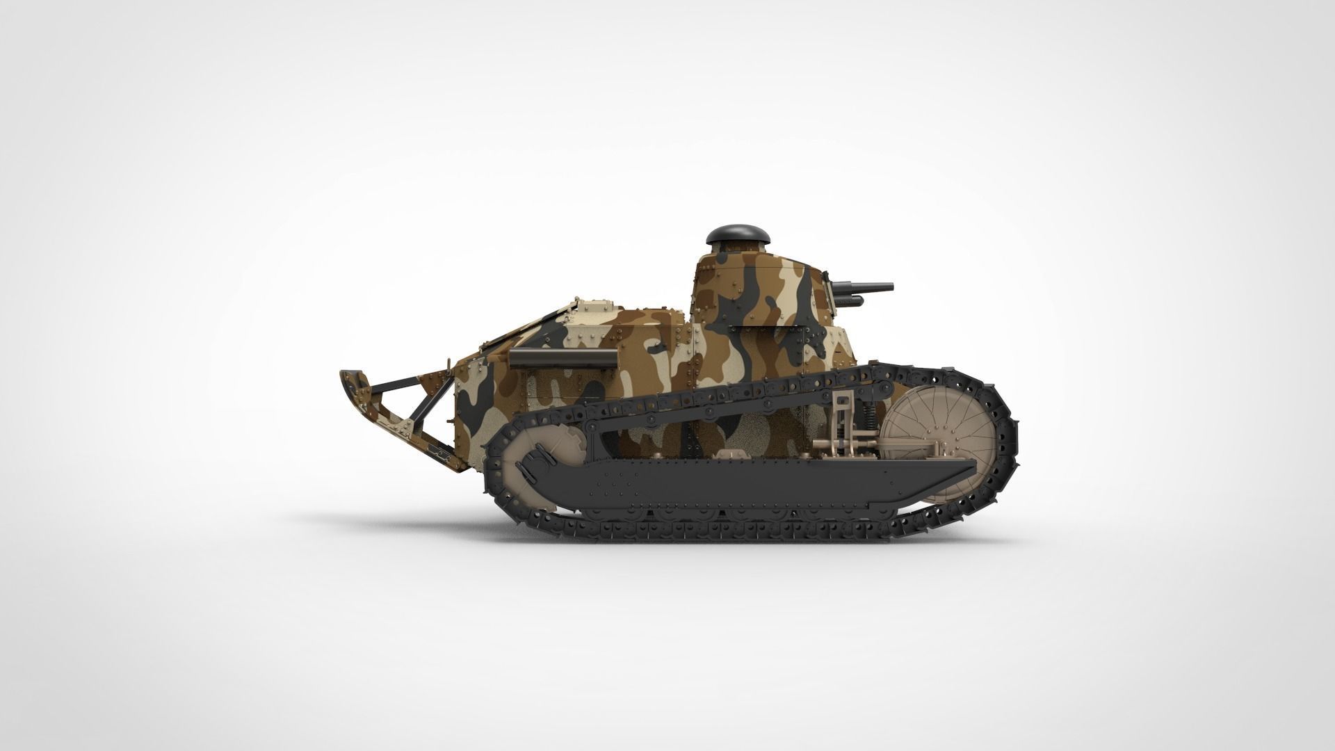 Renault FT tank 3D model_5