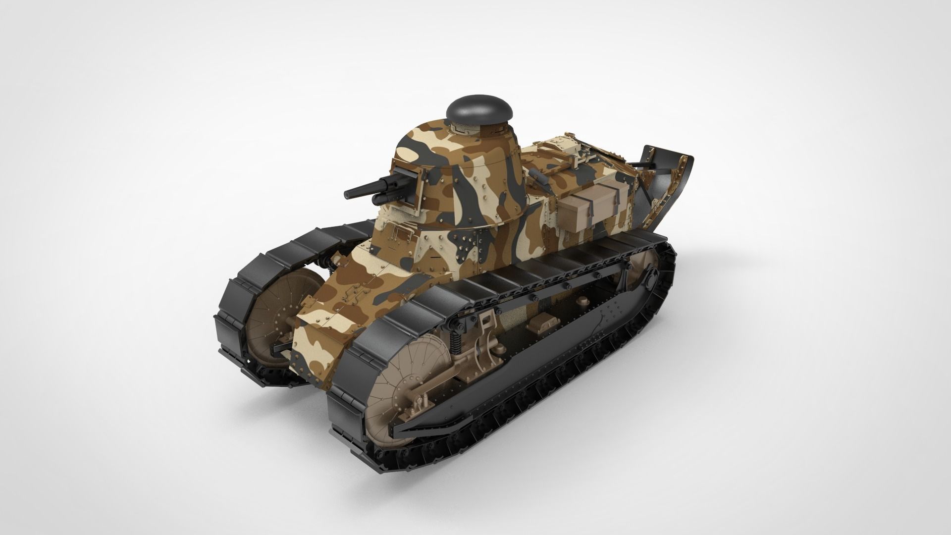 Renault FT tank 3D model_6