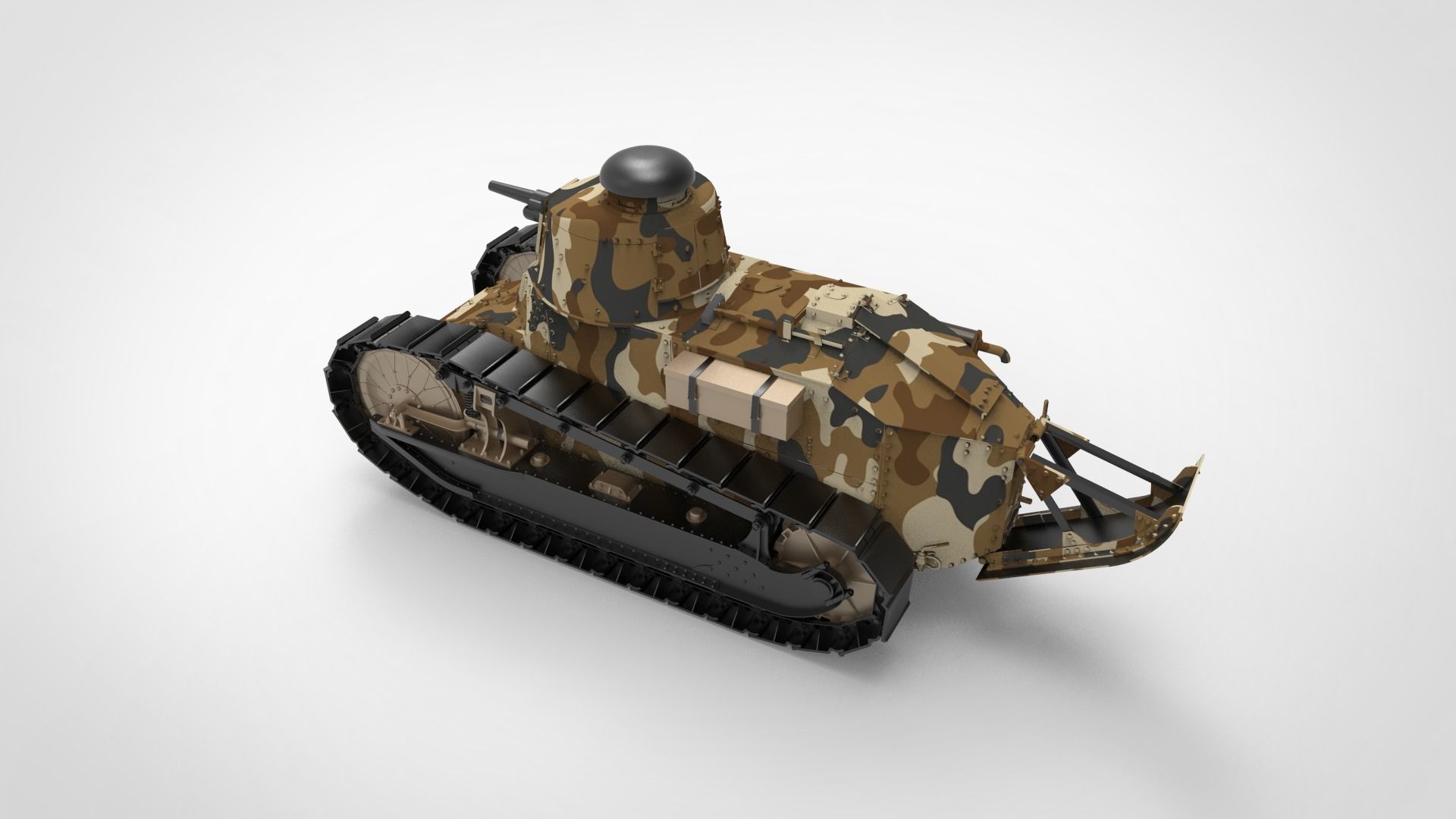 Renault FT tank 3D model_1