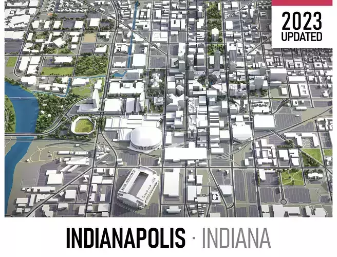 Indianapolis - 3D City