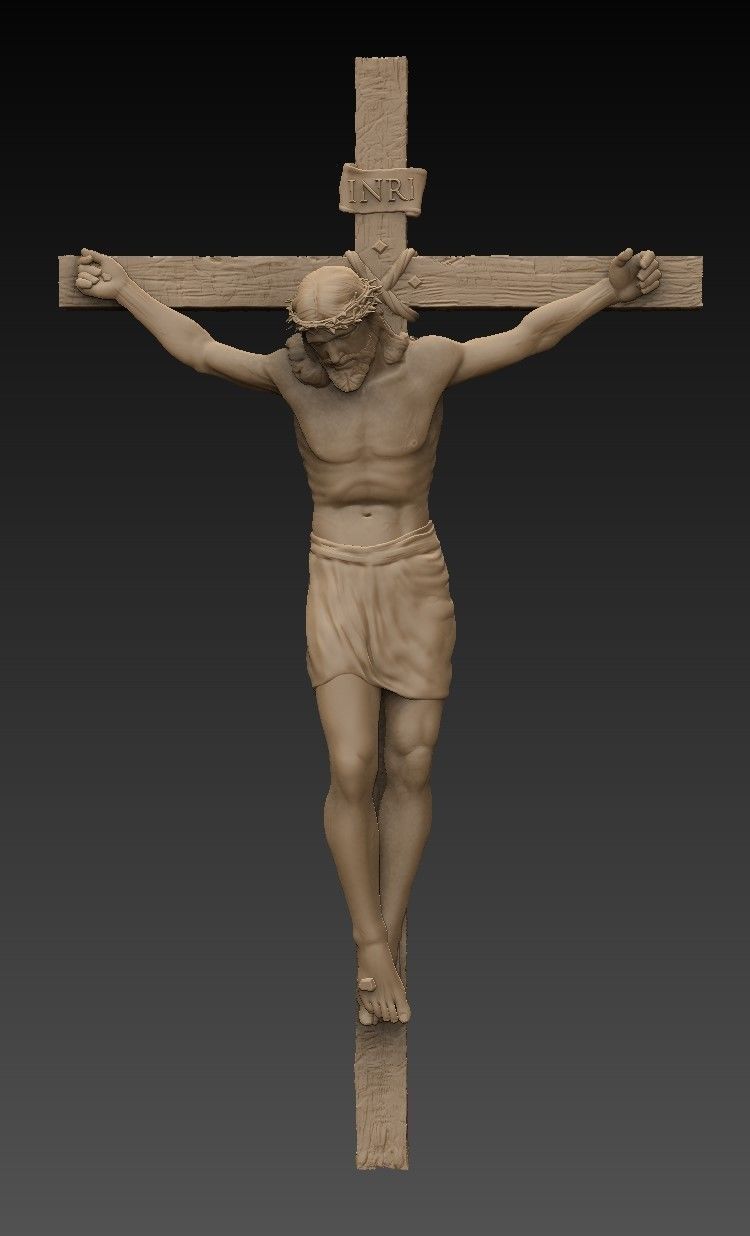 Crucifix 2023 3D print model_4