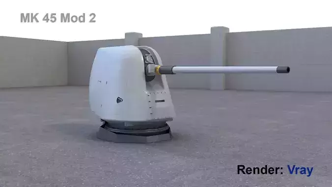 MK 45 Mod 2 3D model