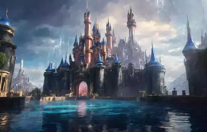 Disney magic kingdoms story 3D model 2 Texture