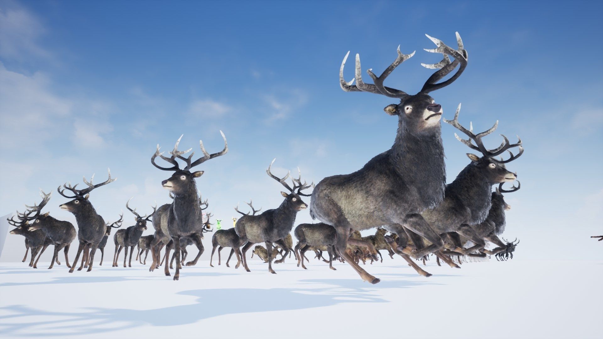 Realistic Deer-Stag Low-poly 3D model_39