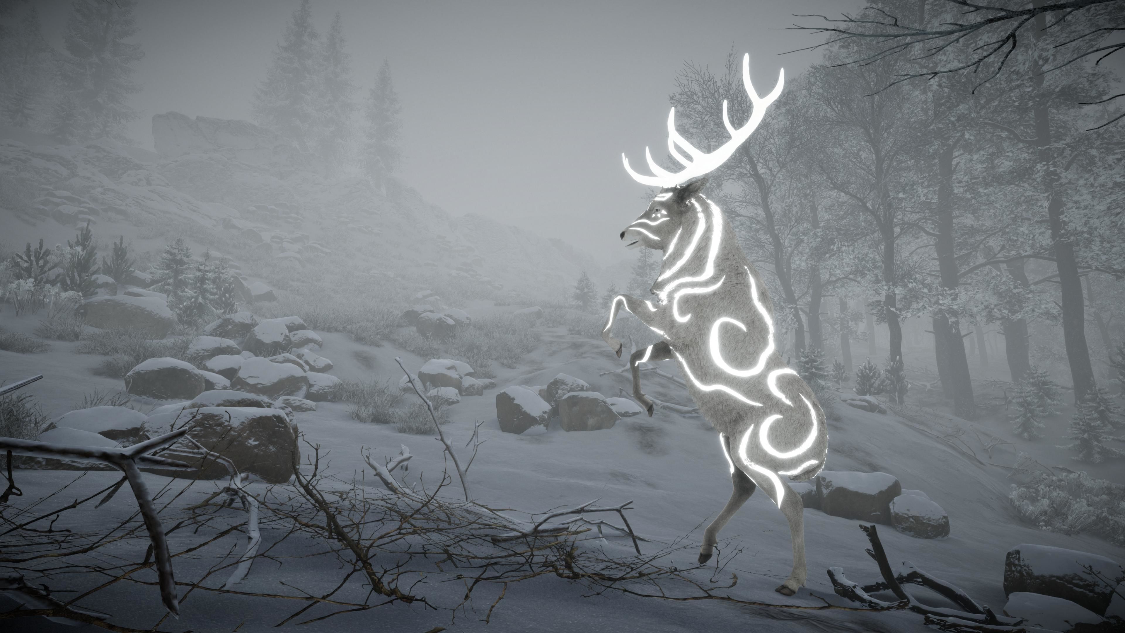 Realistic Deer-Stag Low-poly 3D model_15