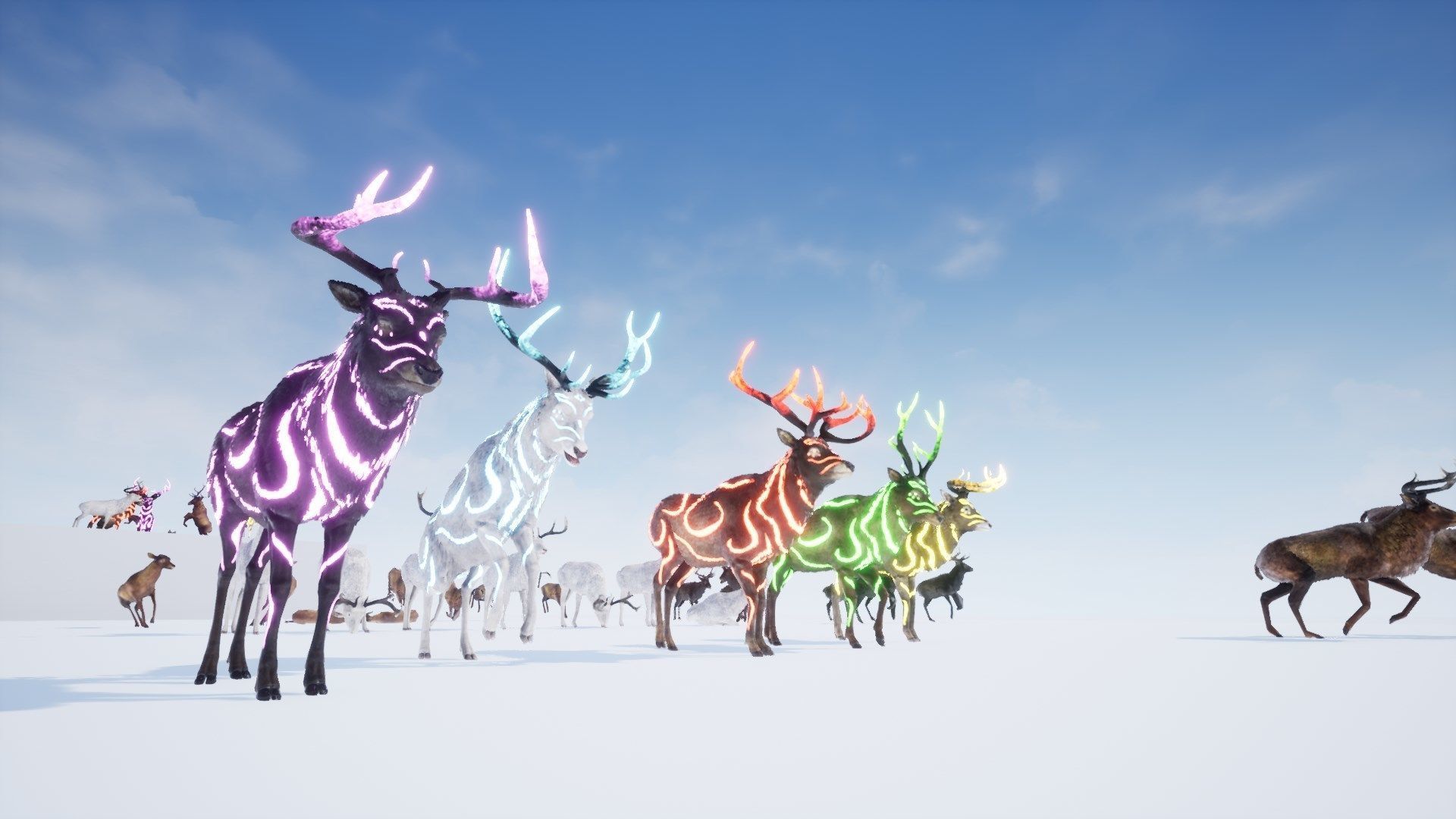 Realistic Deer-Stag Low-poly 3D model_34