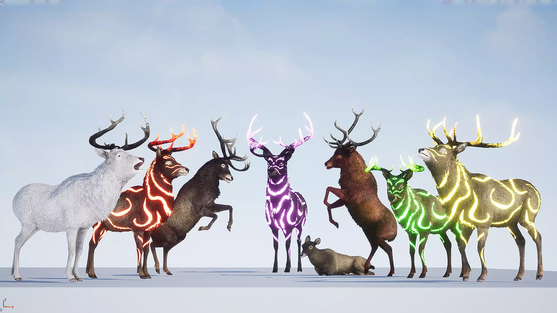 Realistic Deer-Stag Low-poly 3D model_0