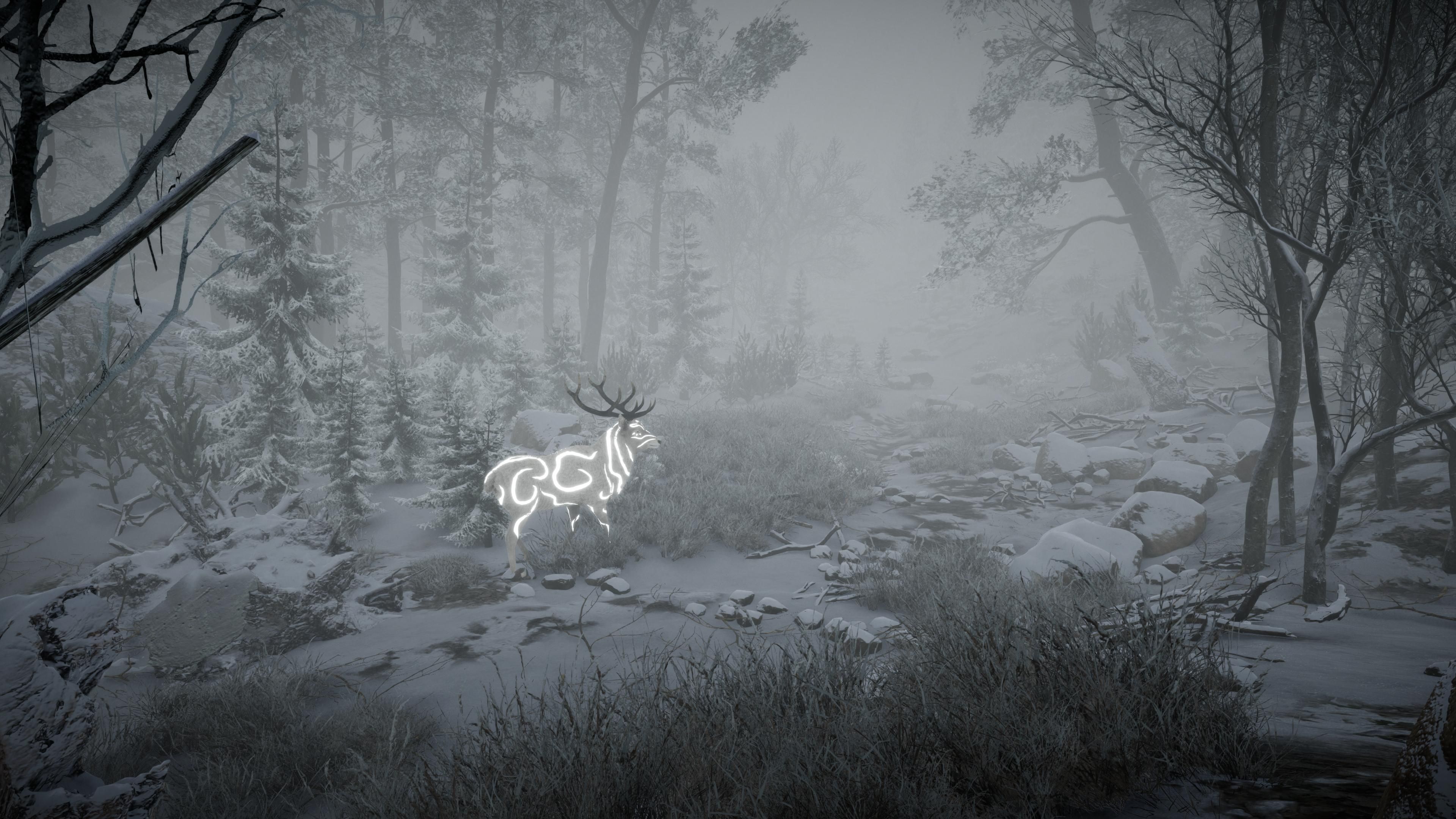 Realistic Deer-Stag Low-poly 3D model_40