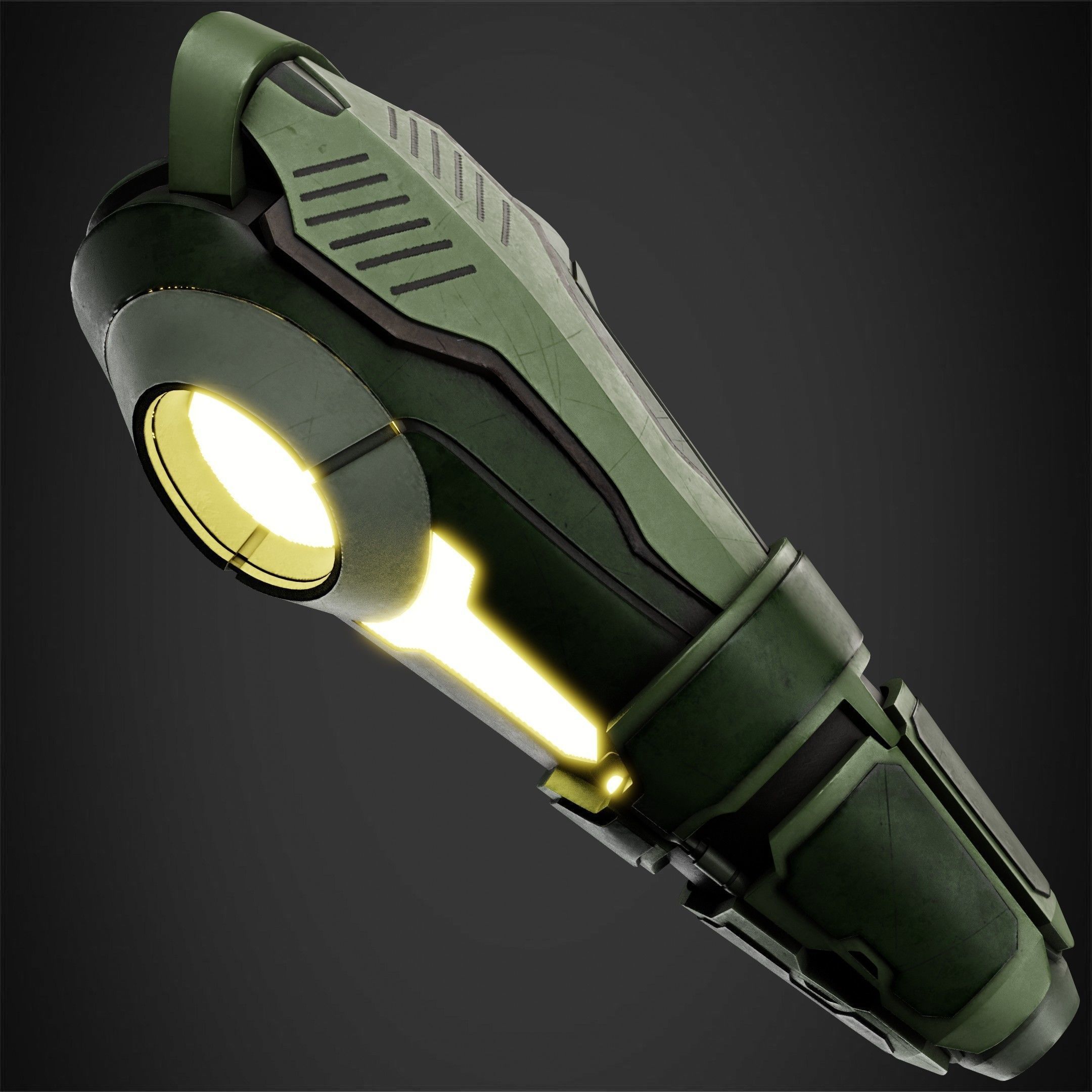 Metroid Samus Aran Power Cannon for Cosplay 3D print model_9