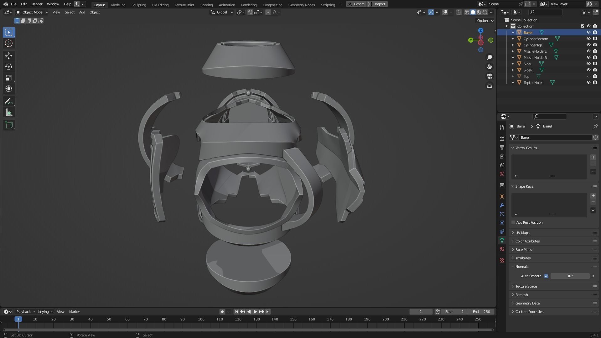 Metroid Samus Aran Power Cannon for Cosplay 3D print model_13