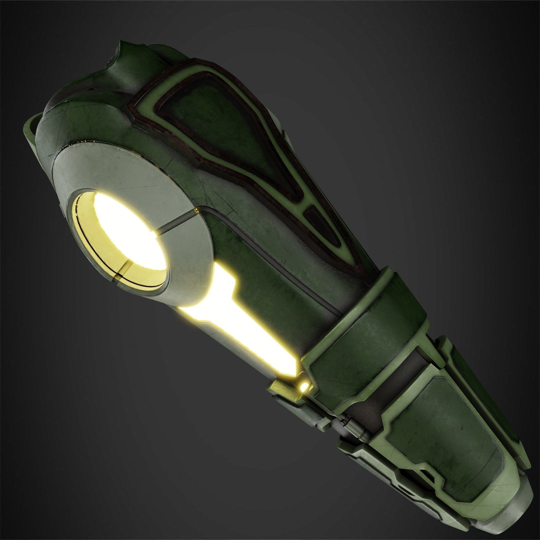 Metroid Samus Aran Power Cannon for Cosplay 3D print model_5