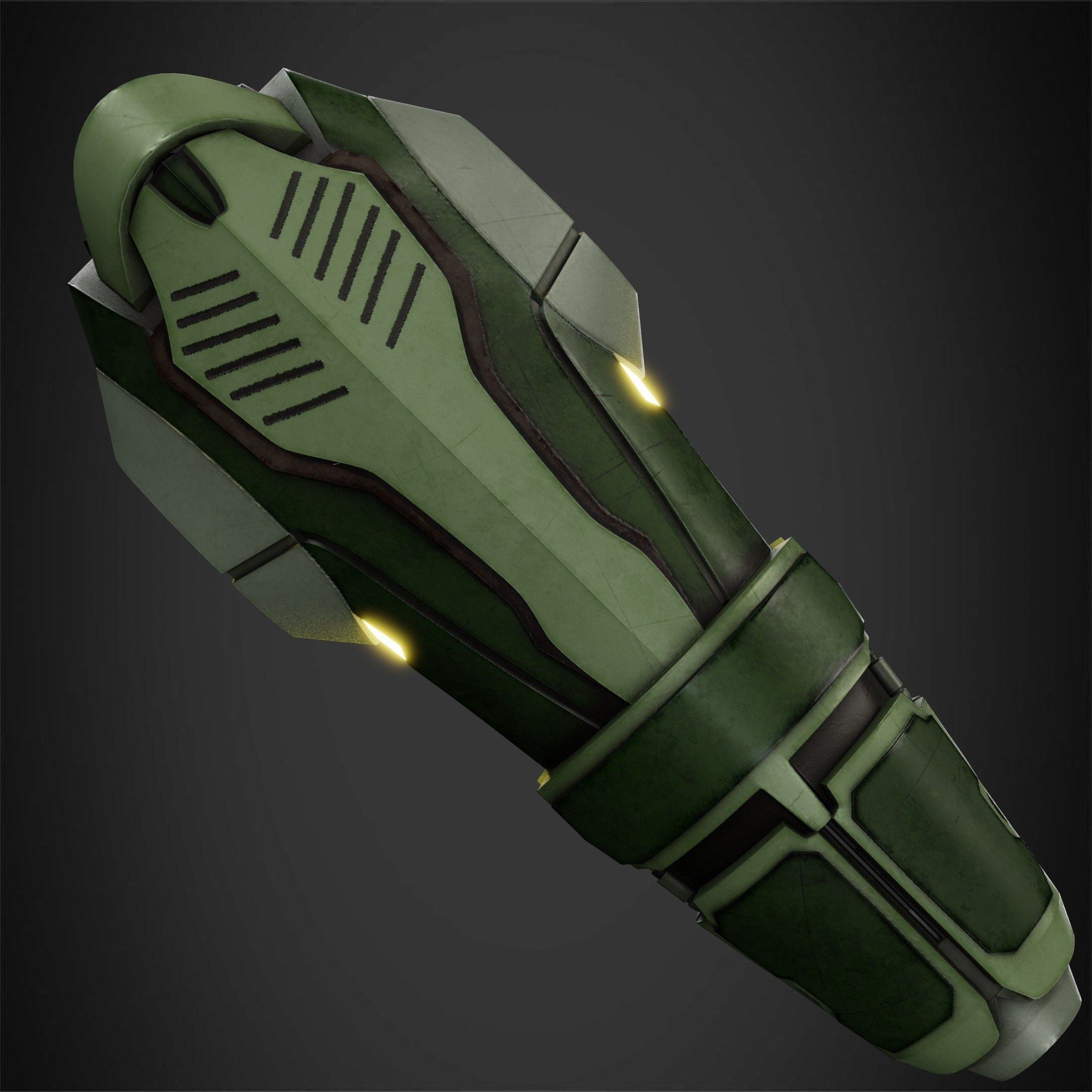 Metroid Samus Aran Power Cannon for Cosplay 3D print model_2