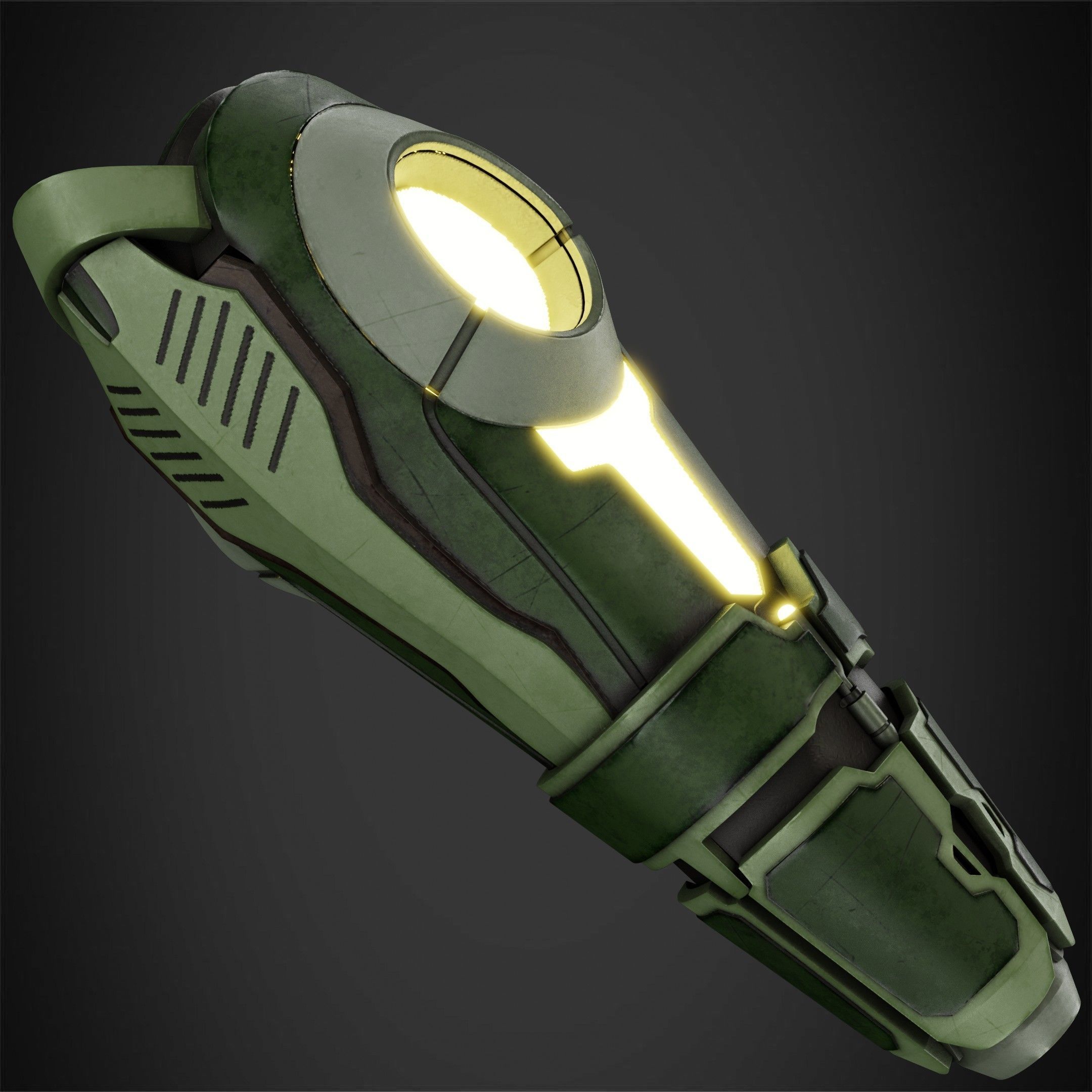 Metroid Samus Aran Power Cannon for Cosplay 3D print model_3