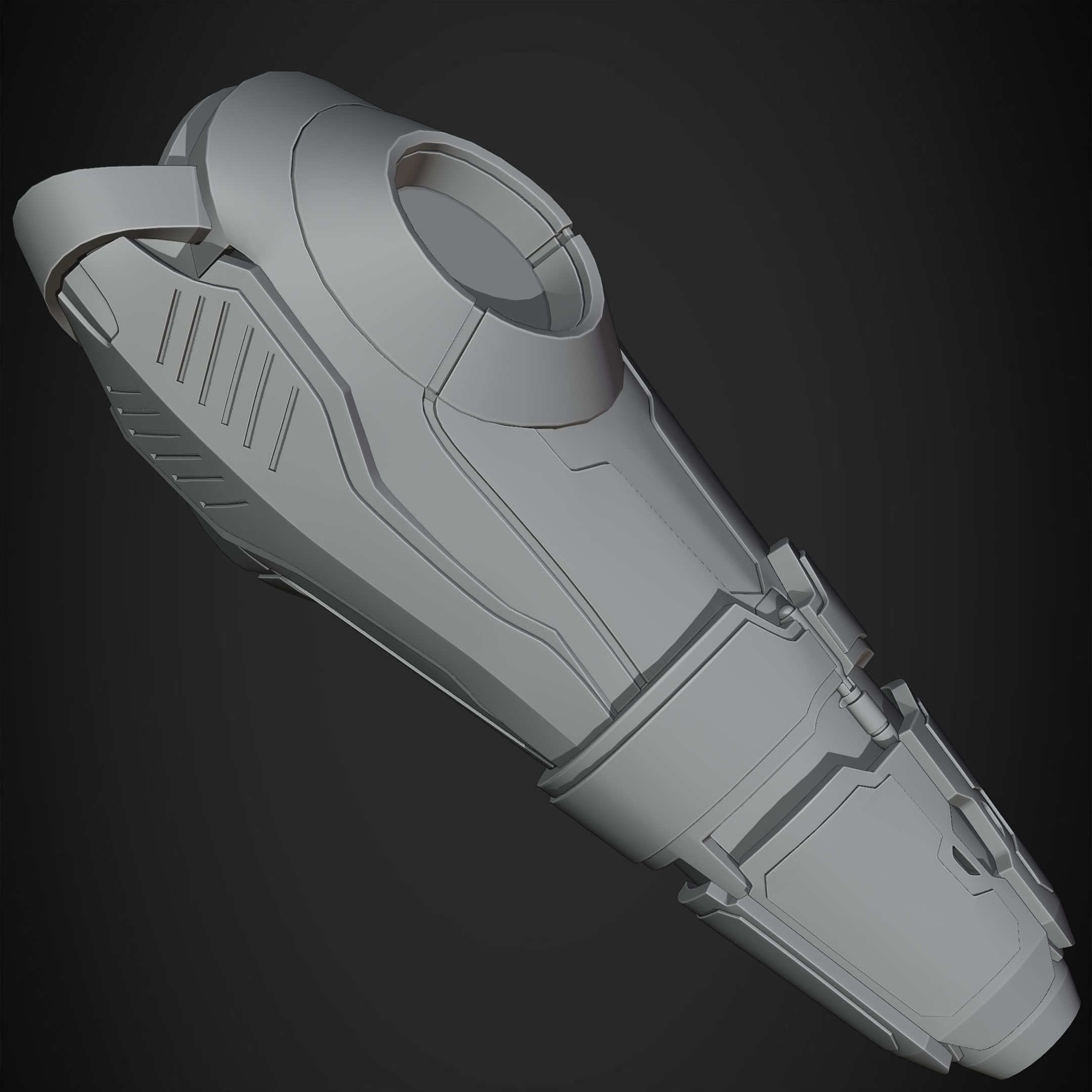 Metroid Samus Aran Power Cannon for Cosplay 3D print model_16