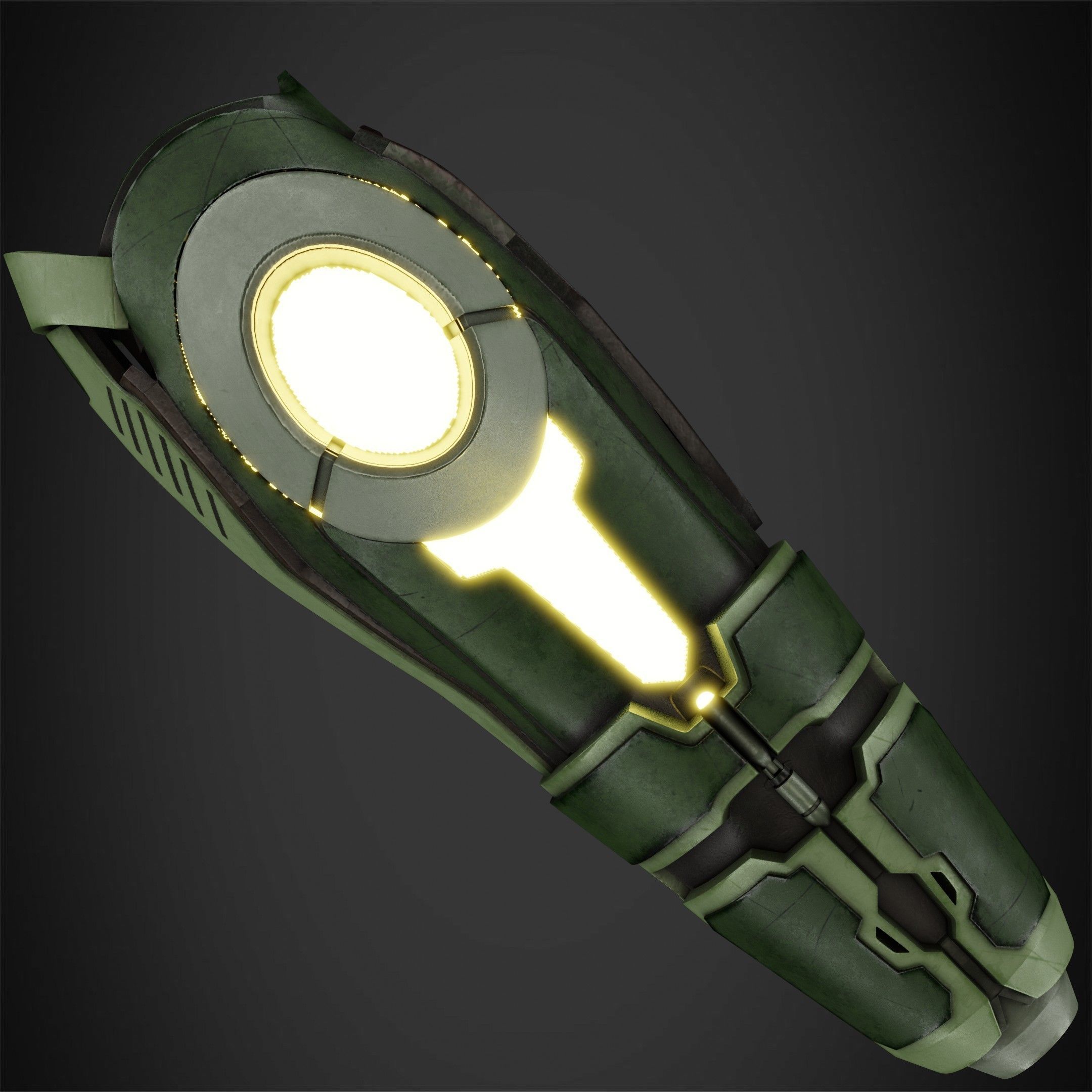 Metroid Samus Aran Power Cannon for Cosplay 3D print model_4