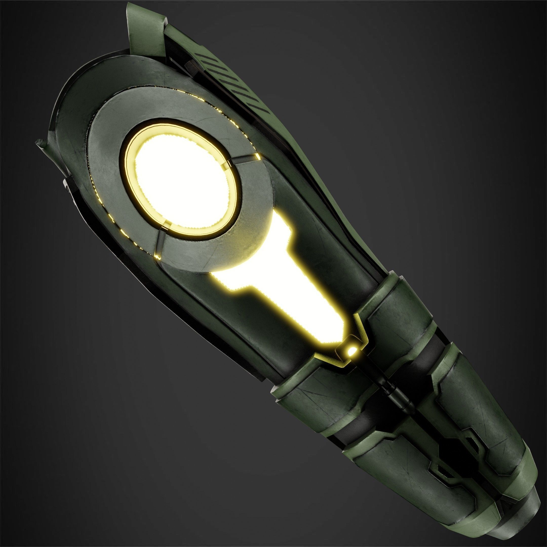 Metroid Samus Aran Power Cannon for Cosplay 3D print model_8