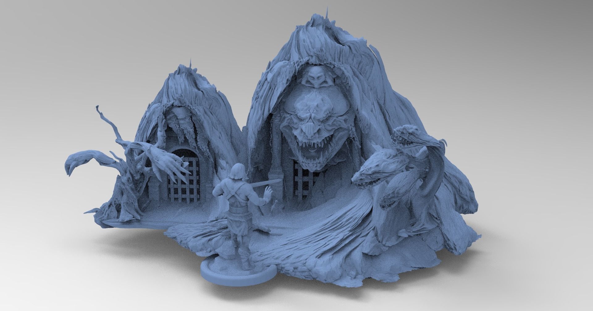 Fright Cave model set full  3D model_1