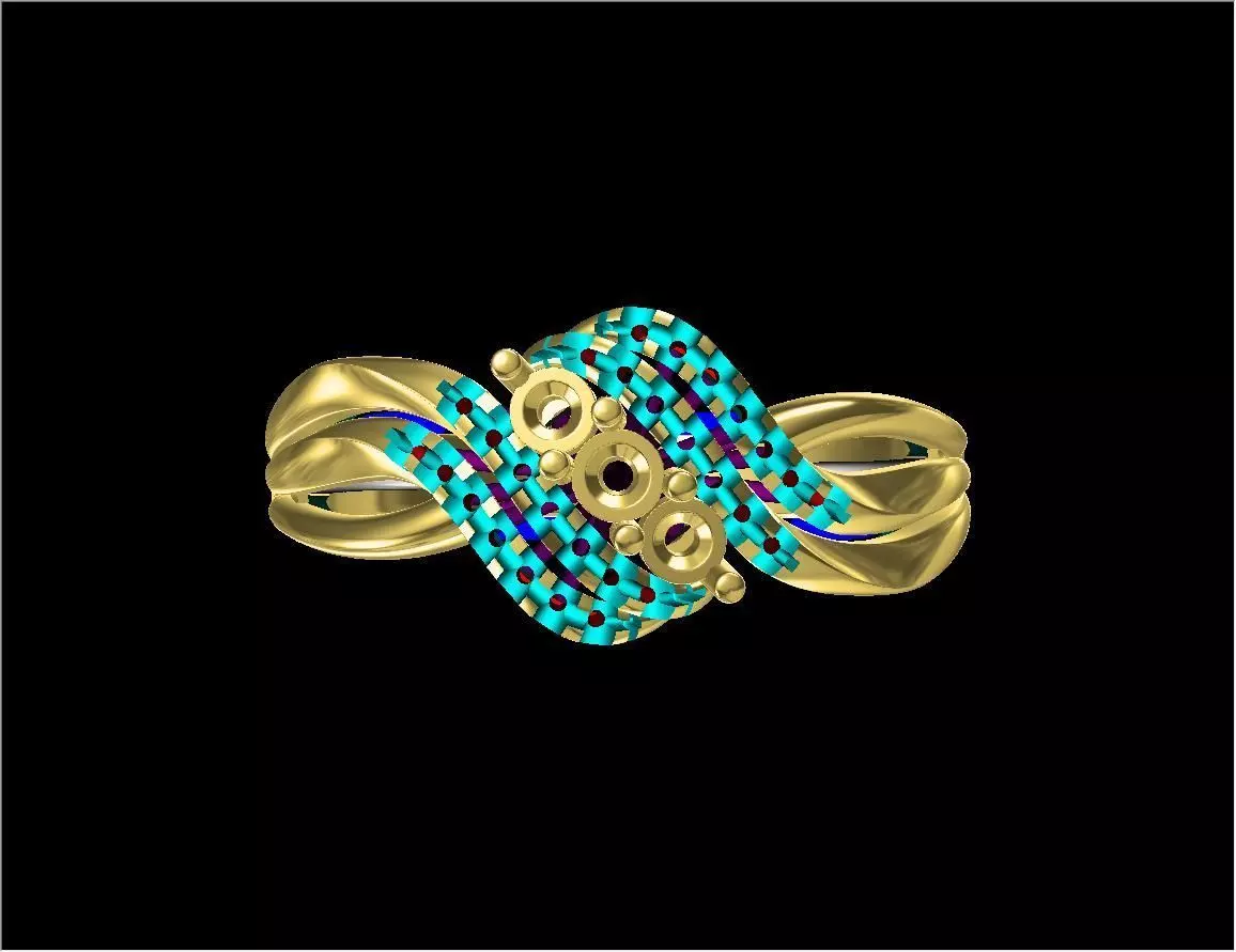 3d jewelry ring Free 3D print model