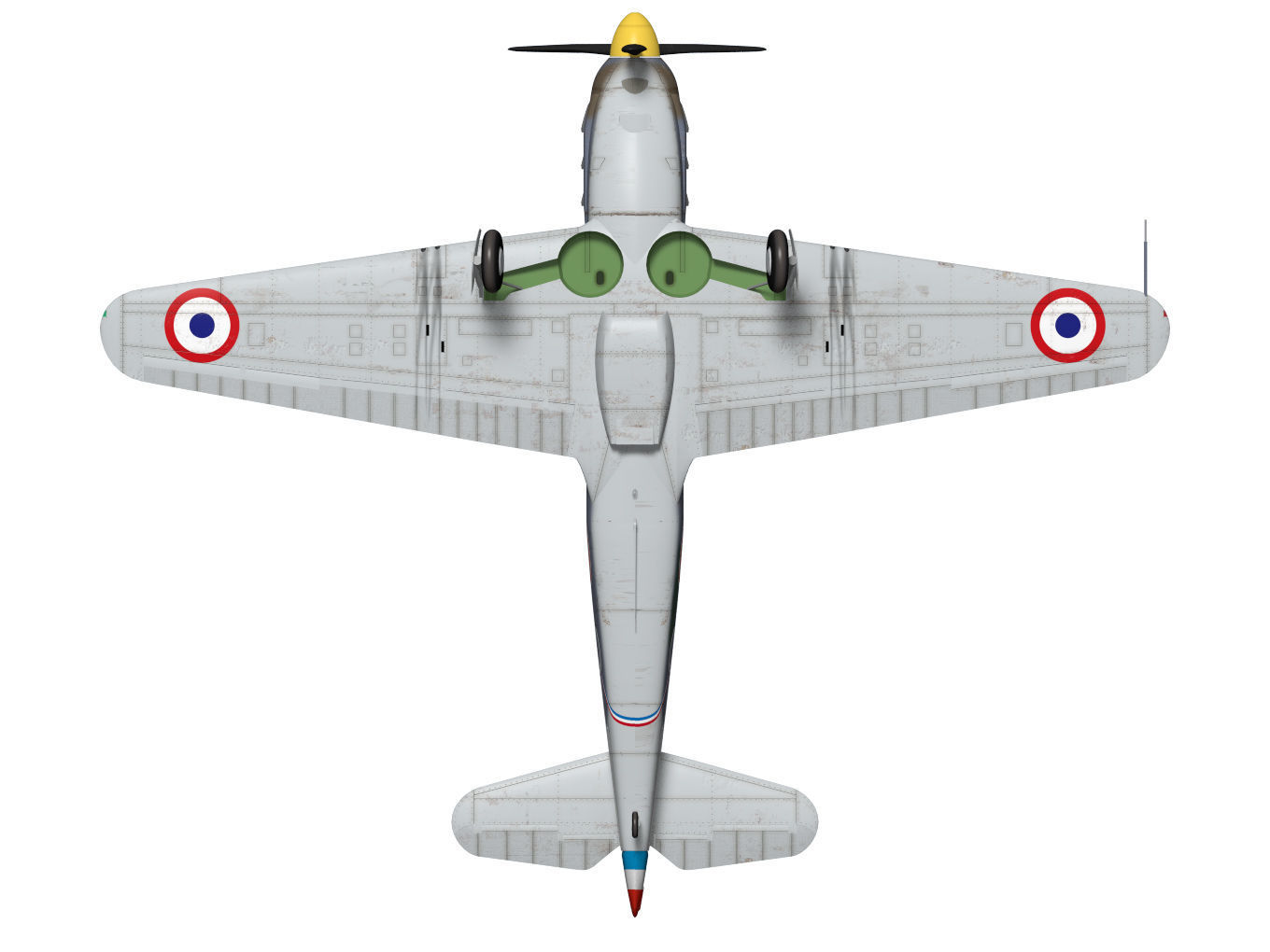 Dewoitine D520 3D model_14