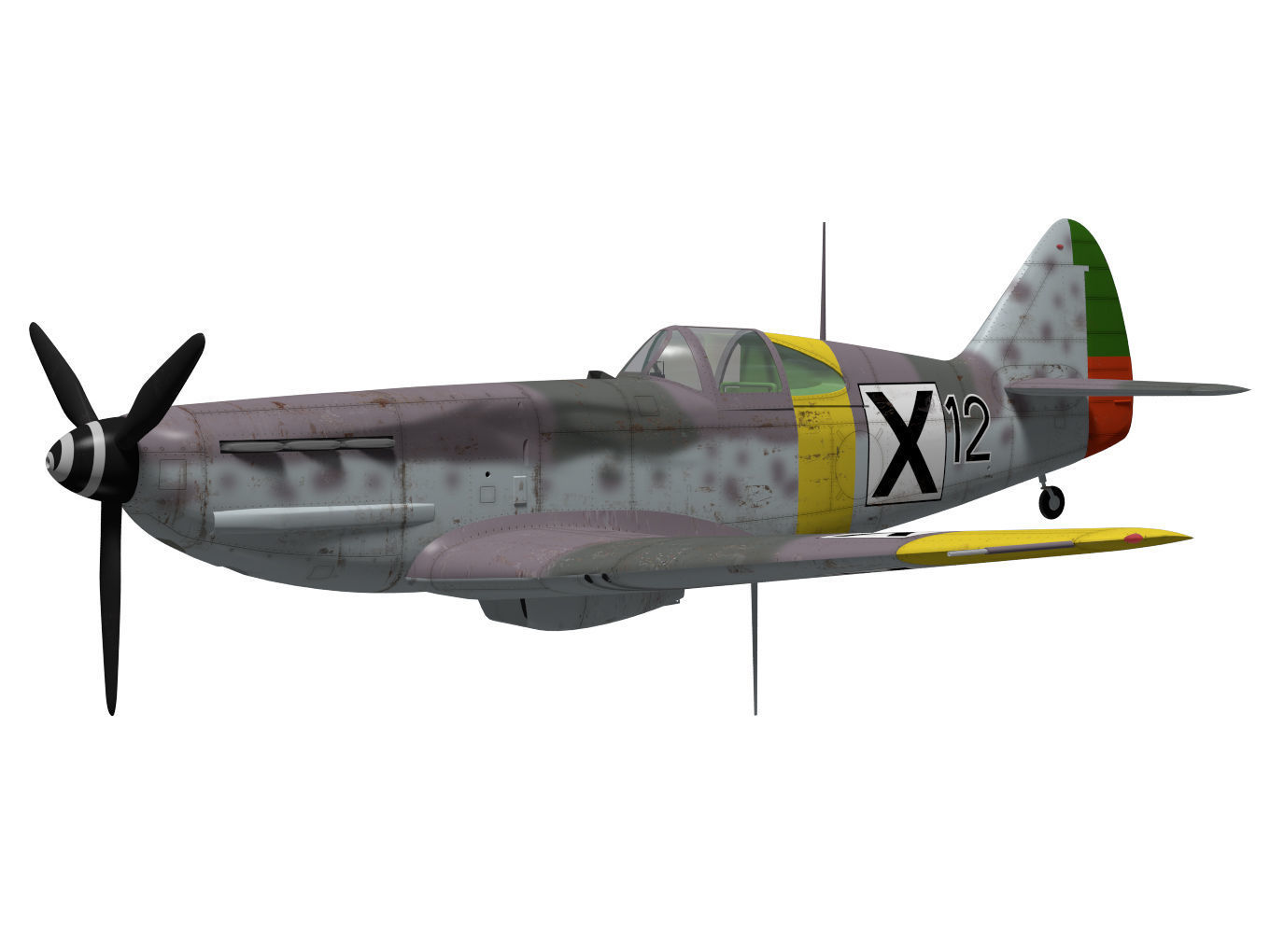 Dewoitine D520 3D model_2