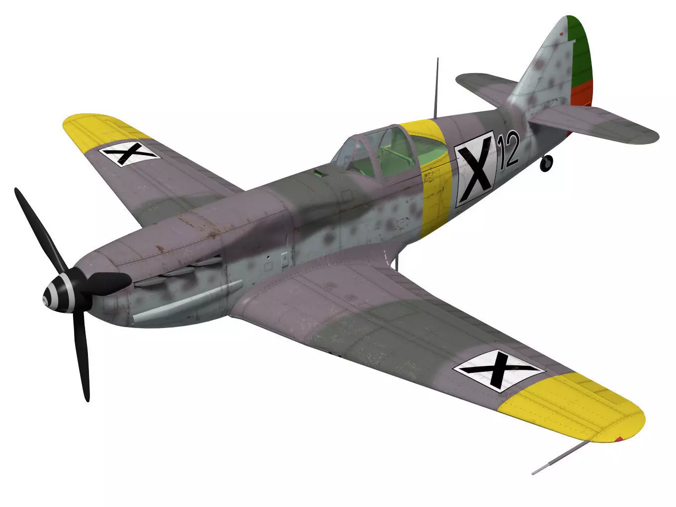 Dewoitine D520 3D model_0