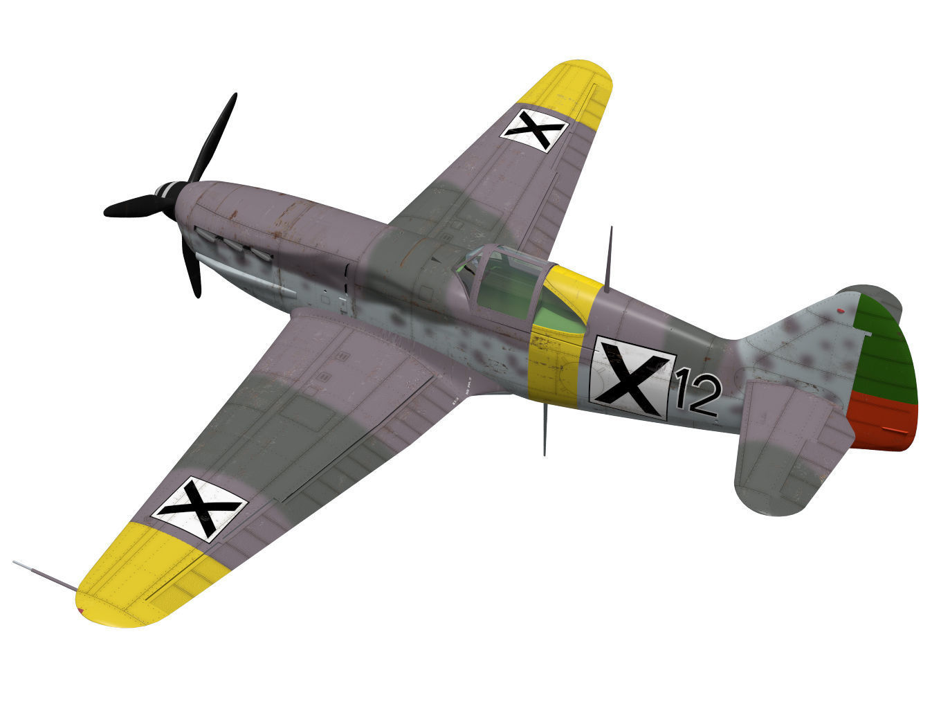 Dewoitine D520 3D model_1