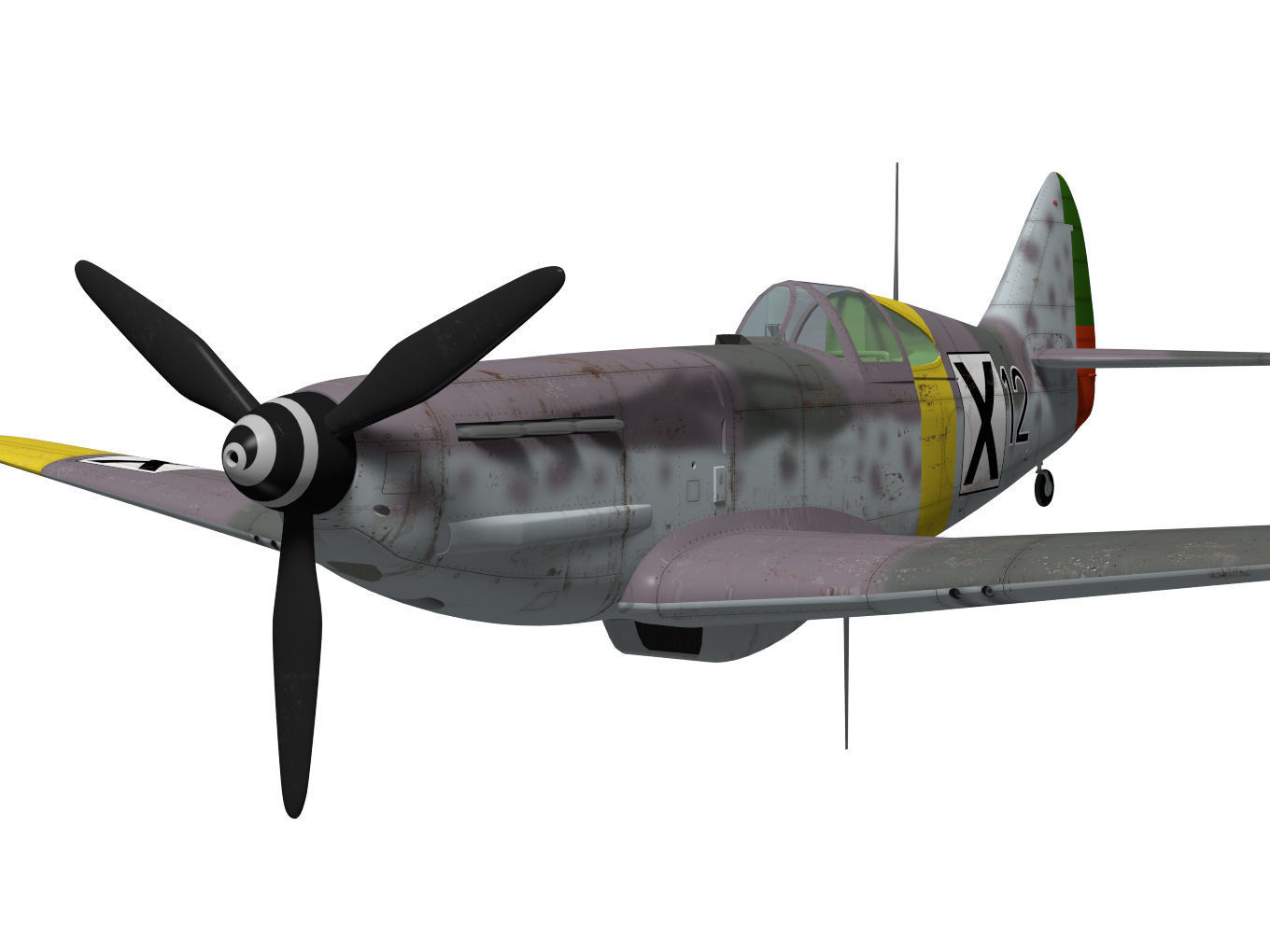 Dewoitine D520 3D model_4