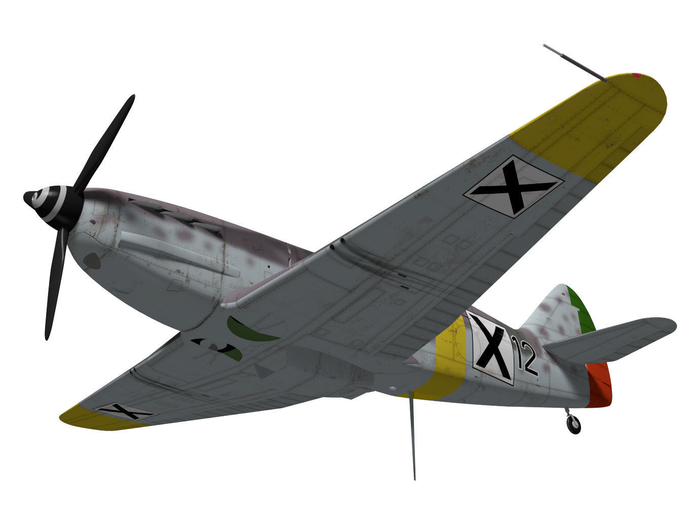 Dewoitine D520 3D model_3