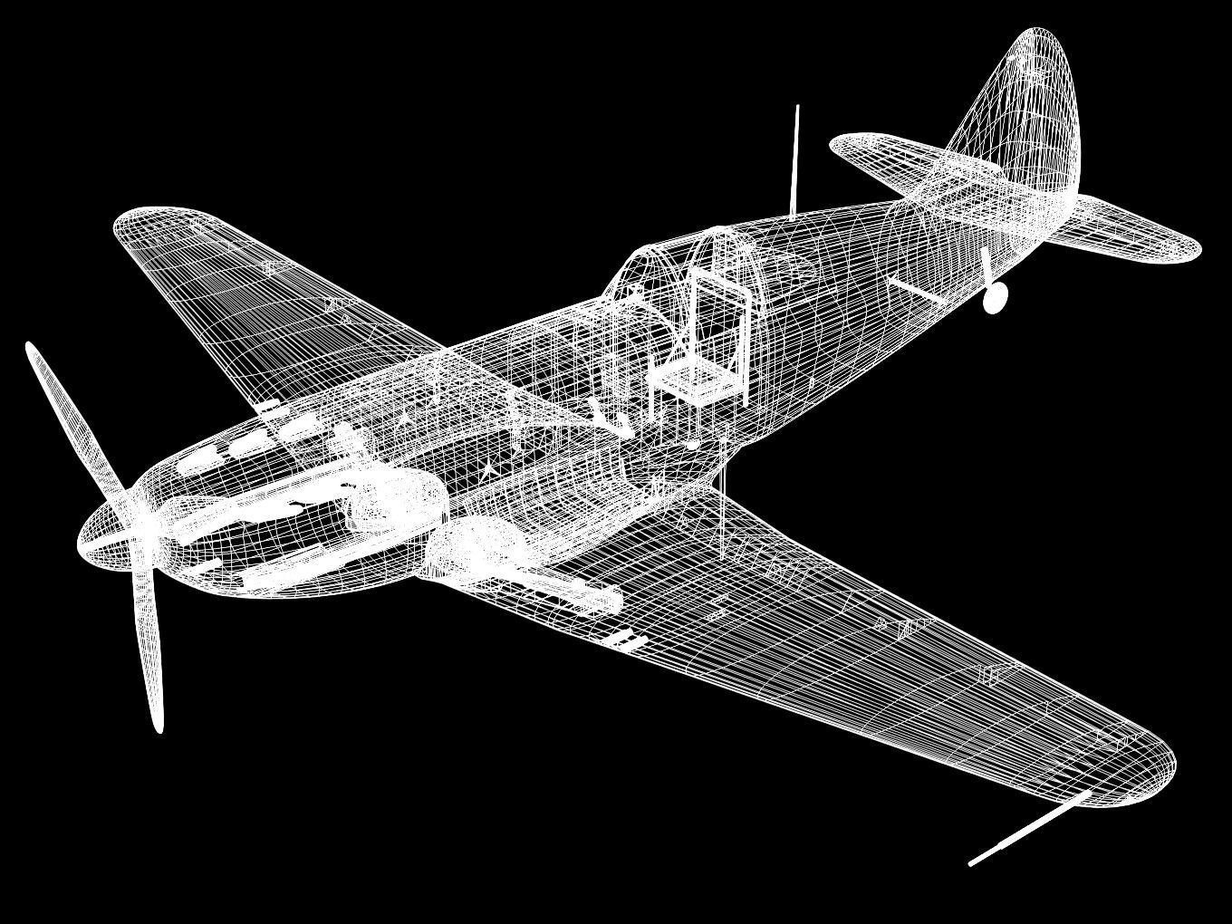 Dewoitine D520 3D model_15