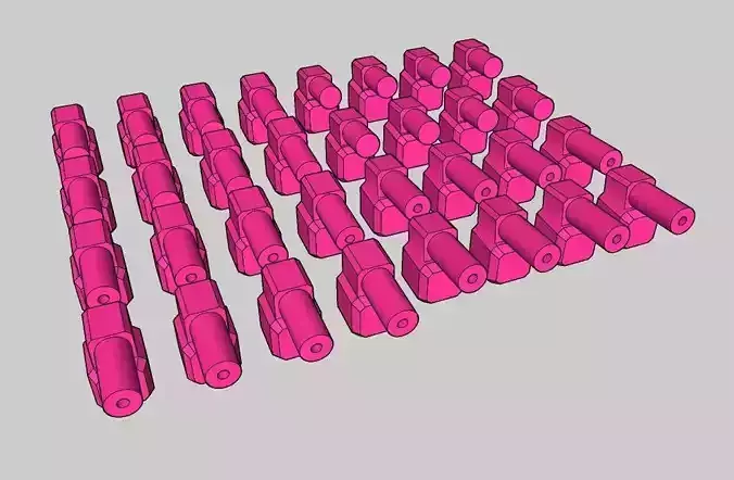 Multi Joint Connector for scale 144 3D print model