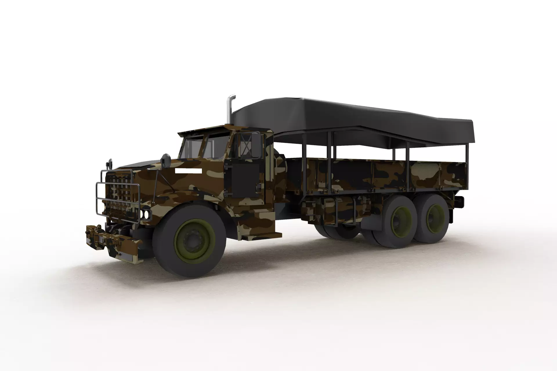 Military truck type A 3D model_0
