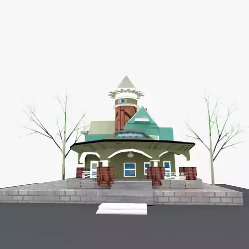 classy 3d house model Free 3D model