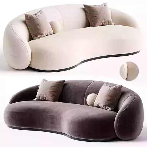 INDA is a modern creative sofa Low-poly 3D model