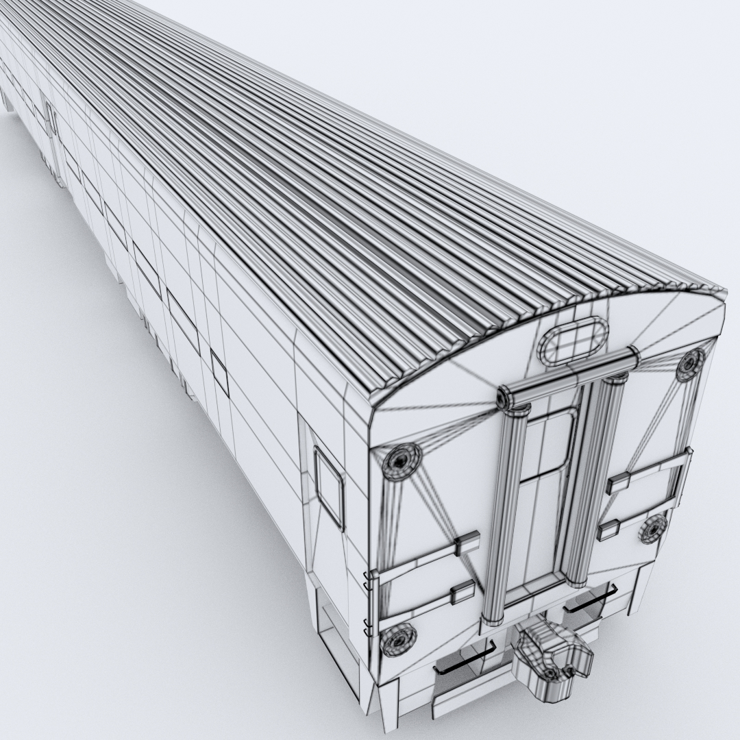 Metro-North Wagon 2 3D model_6