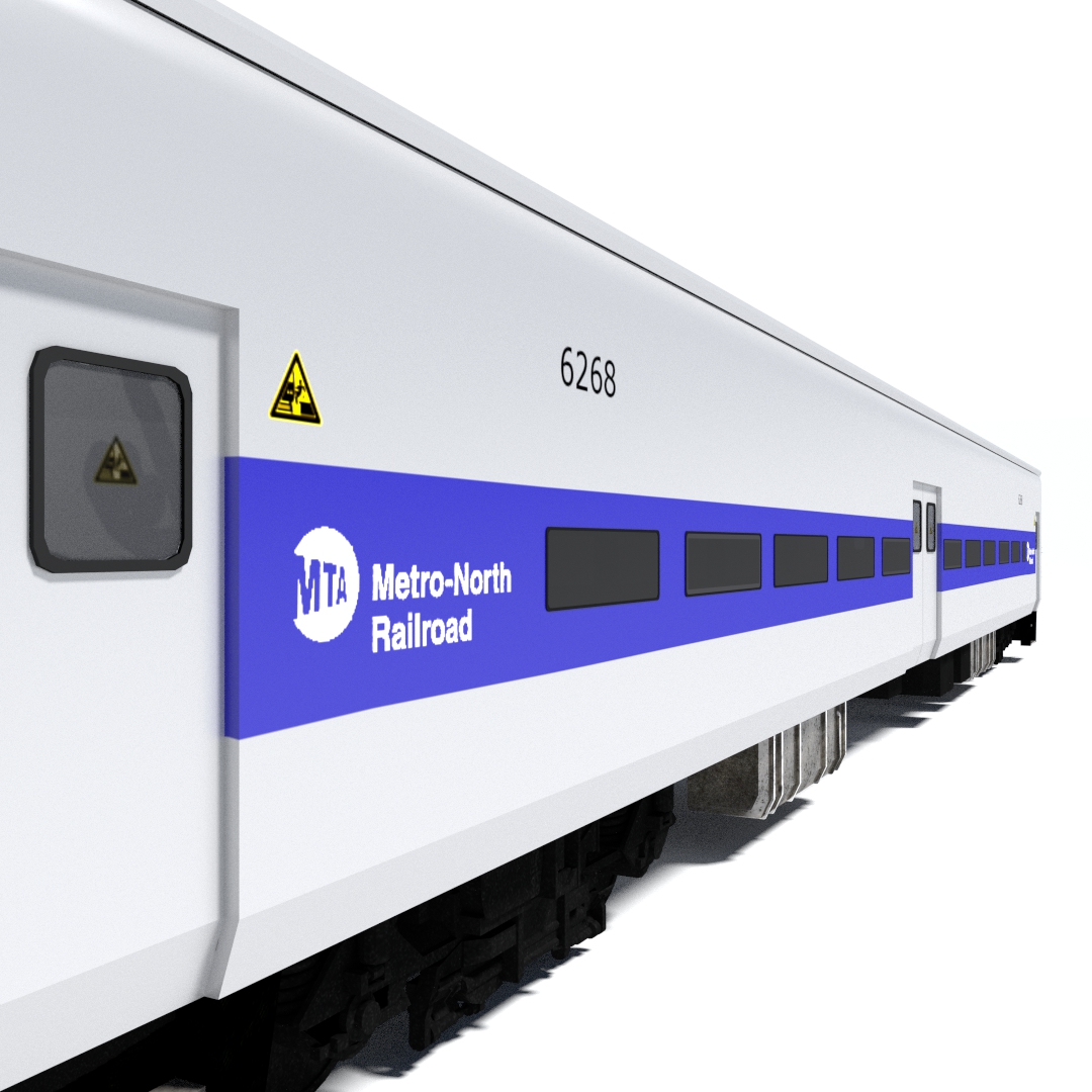 Metro-North Wagon 2 3D model_1