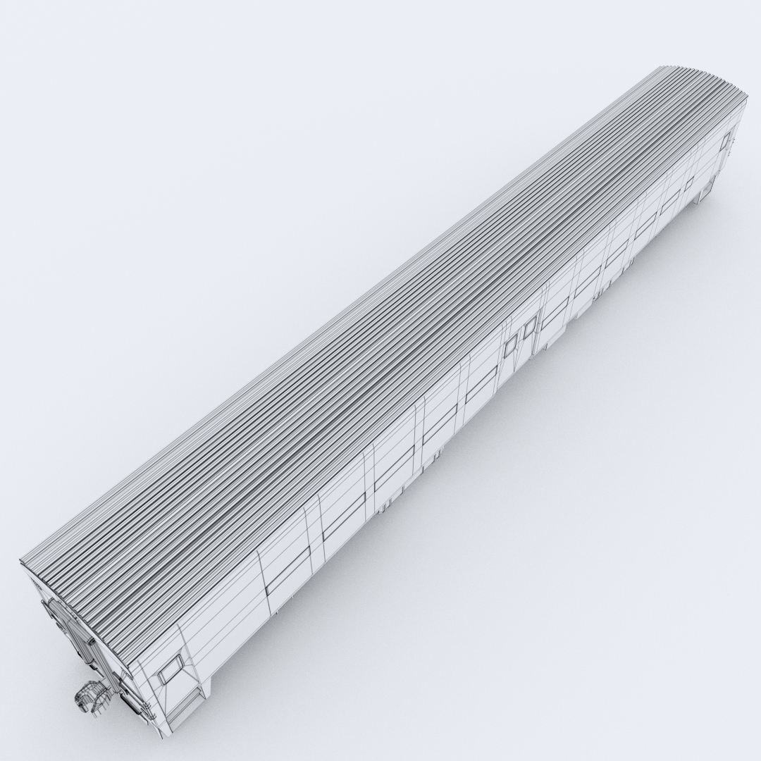 Metro-North Wagon 2 3D model_5