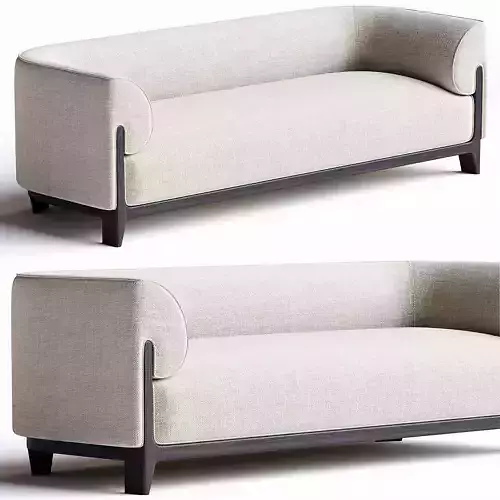  BOB Delcourt Collection sofa Low-poly 3D model